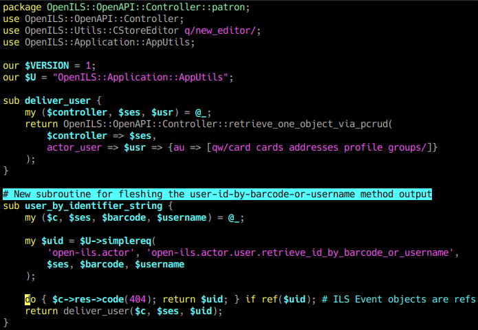 Creating an endpoint