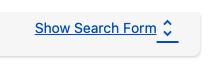 Screenshot of the Show Search Form button